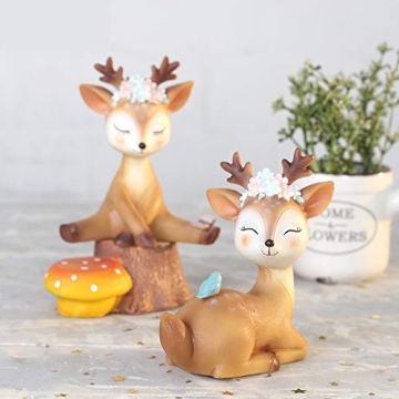 Woodland Animal Deer Cake Topper Cute Baby Shower Decoration
