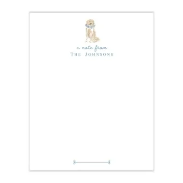 Lemon Grace Co Personalized Golden Retriever Dog Notepad - Unique Gift for Pet Lovers