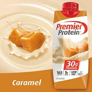 Premier Protein 30g Protein Shake, Caramel, 12 Count