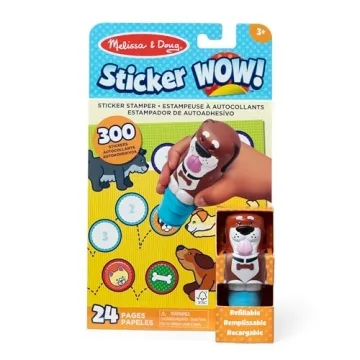 Melissa & Doug Sticker Wow!™ 24-Page Activity Pad and Sticker Stamper, 300 Stickers, Arts and Craf...
