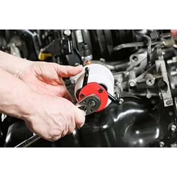 ARES 56059 – Large Size Adjustable Magnetic 3-Jaw Oil Filter Wrench – Fits Spin-On Oil Filters from 2-3/4-Inch to 5-1/4-Inch Diameters – Includes 3/8 Inch to 1/2 Inch Drive Adapter – Magnetic Base