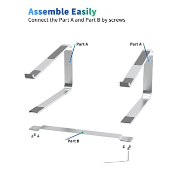 SOUNDANCE Ergonomic Laptop Stand for 12-17.3 Inch Notebooks