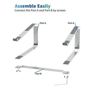 SOUNDANCE Ergonomic Laptop Stand for 12-17.3 Inch Notebooks