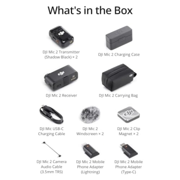 DJI Mic 2 Wireless Lavalier Microphone for Vlogging