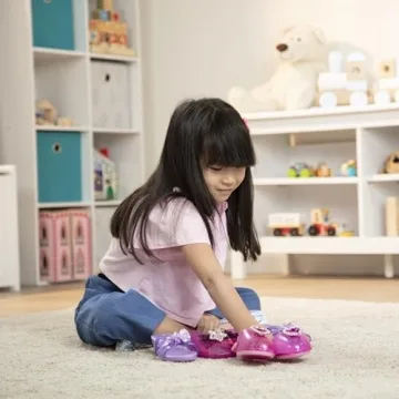 Melissa & Doug 4-Pair Dress-Up Shoes for Kids Ages 3-5