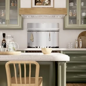 EKON 24x30" Stainless Steel Backsplash & Shelf