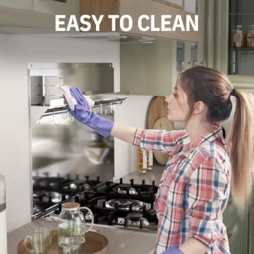 EKON 24x30" Stainless Steel Backsplash & Shelf