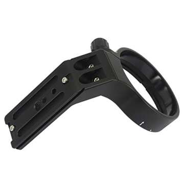 Haoge LMR-N25 Lens Collar Replacement Foot Tripod Mount Ring Stand Base for Nikon AF-S NIKKOR 200-500mm f/5.6E ED VR Lens Built-in Arca Type Quick Release Plate