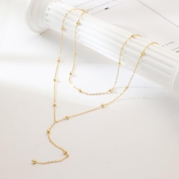 Dazzling ASCOMY Lariat Gold Necklace for Every Occasion