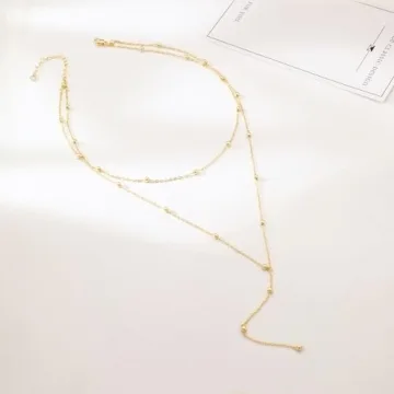 Dazzling ASCOMY Lariat Gold Necklace for Every Occasion