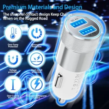 MFi Certified Dual USB Car Charger for iPhone & iPad