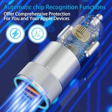 MFi Certified Dual USB Car Charger for iPhone & iPad