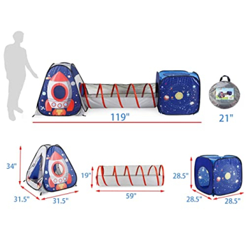 UTEX Space Astronaut Play Tents for Kids STEM Fun