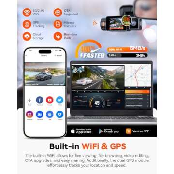 Vantrue N2X 2.7K Uber Dash Cam with Night Vision