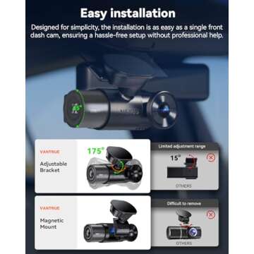Vantrue N2X 2.7K Uber Dash Cam with Night Vision