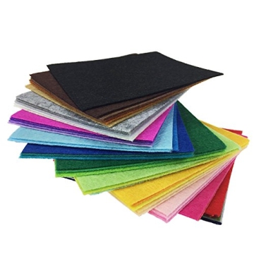 Vibrant 42pcs Acrylic Felt Sheets for Crafting Fun