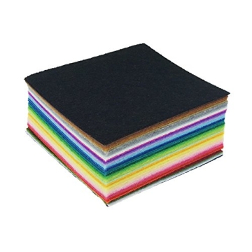 Vibrant 42pcs Acrylic Felt Sheets for Crafting Fun
