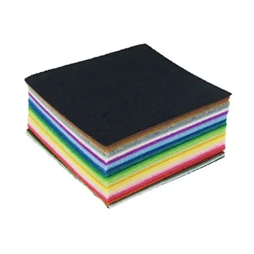 Vibrant 42pcs Acrylic Felt Sheets for Crafting Fun