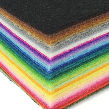 Vibrant 42pcs Acrylic Felt Sheets for Crafting Fun