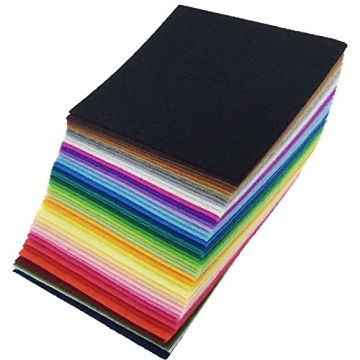 Vibrant 42pcs Acrylic Felt Sheets for Crafting Fun