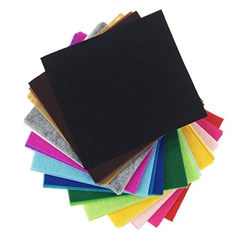 Vibrant 42pcs Acrylic Felt Sheets for Crafting Fun