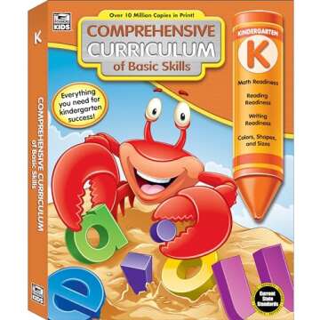 Comprehensive Curriculum of Basic Skills Kindergarten Workbooks All Subjects, Kindergarten Math, Rea...