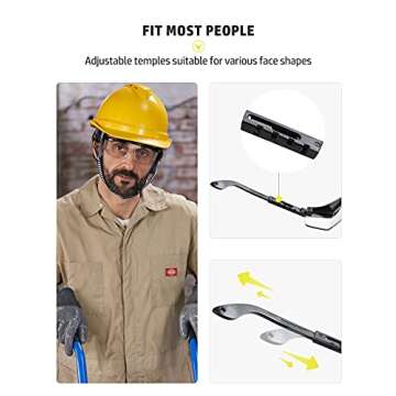 Quality PACIFIC PPE Safety Glasses - Anti-fog, Scratch Resistant