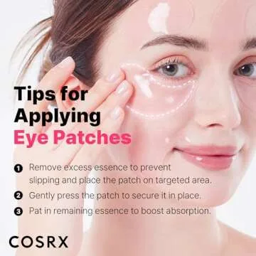 COSRX Peptide Collagen Hydrogel Eye Patch, 60 Patches, Under Eye Patches for Puffy Eyes and Dark Circles with Caffeine, Korean Skin Care