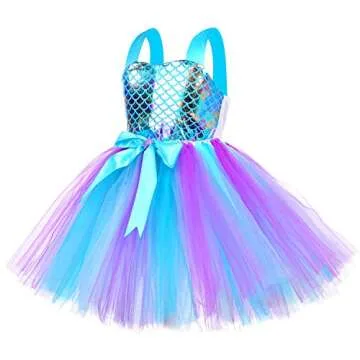 Tutu Dreams Summer Mermaid Dress for Girls Birthday Gifts Princess Outfits Mermaid Birthday Decorations Party Favors