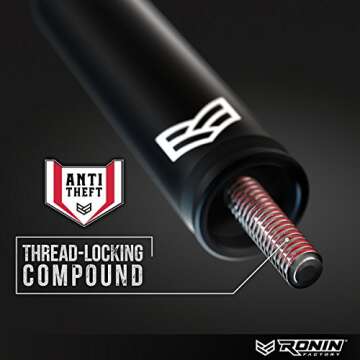 Ronin Factory 50 Cal Bullet Antenna - Ford F150 F250 F350 Super Duty Raptor Bronco Truck Accessory - RAM 1500 Short Antenna Replacement