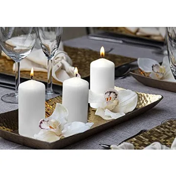 Buy BOLSIUS White Pillar Candles - Premium Quality Set