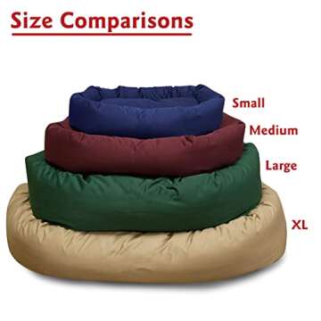 Majestic 24 Inch Bagel Dog Bed - Cozy & Supportive