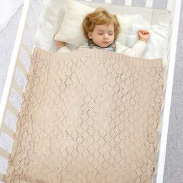 mimixiong Neutral Baby Blanket for Crib and Swaddling