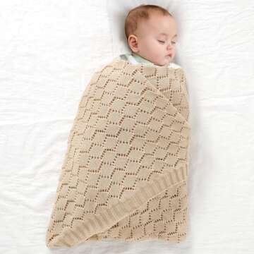 mimixiong Neutral Baby Blanket for Crib and Swaddling
