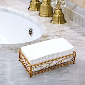 200PACK Disposable Hand Towels for Bathroom, Soft and Absorbent Paper Guest Towels Disposable Decorative Bathroom Hand Napkins for Kitchen, Parties, Weddings, Dinners