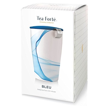 Tea Forte Kati Cup Bleu: Ceramic Tea Infuser Cup
