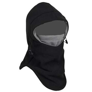 Balaclava Fleece Hood,Heavyweight Cold Weather Winter Motorcycle,Windproof Ski Mask,Ski&Snowboard Ge...