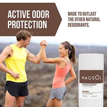 MAGSOL Natural Deodorant for Men & Women - Mens Deodorant with Magnesium - Perfect for Ultra Sensiti...