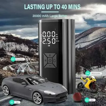 Portable Tire Inflator Air Compressor 160PSI Rechargeable