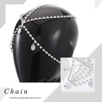 Sparkly Yalice Layered Head Chain for Women and Girls