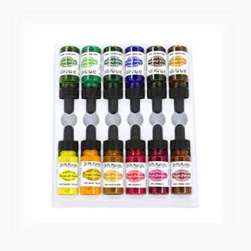 Dr. Ph. Martin's Spectralite Private Collection Liquid Acrylics Bottles, 0.5 oz, Set of 12 (Set 2)
