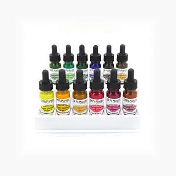 Dr. Ph. Martin's Spectralite Private Collection Liquid Acrylics Bottles, 0.5 oz, Set of 12 (Set 2)