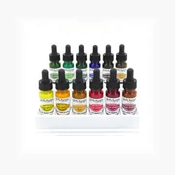 Dr. Ph. Martin's Spectralite Private Collection Liquid Acrylics Bottles, 0.5 oz, Set of 12 (Set 2)