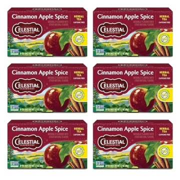 Celestial Seasonings Cinnamon Apple Spice Herbal Tea - Caffeine Free Delight