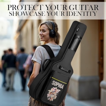 Personalized Guitar Gig Bag with Custom Name or Logo