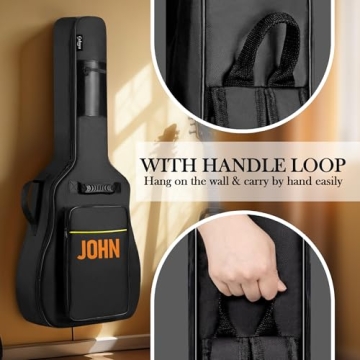 Personalized Guitar Gig Bag with Custom Name or Logo