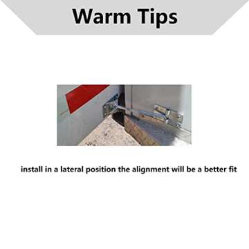 ESUDNT Rv Door Latch Trailer Door Latch 304 Stainless Steel Camper Door Latch Trailer Door Holder Rv Door Holder Rv Screen Door Latch 6 Inch Metal T-Style Door Holder For Cargo Trailer, Truck,(2 Pack)