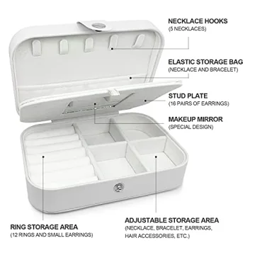 Zoe Sunny Small Jewelry Box for Travel and Gifts