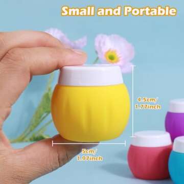 Travel Cosmetic Containers - GLAMFIELDS 1.7oz Leak-proof Jars