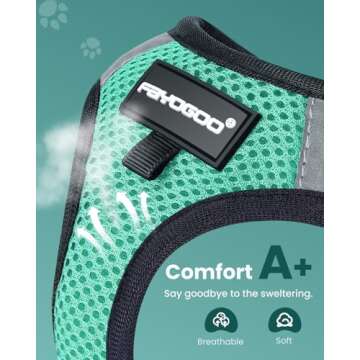 FAYOGOO Cat Harness and Leash Set for Walking Escape Proof, Kitten Harness and Leash Adjustable, Sma...